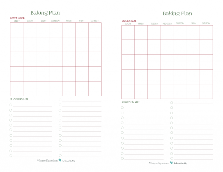 How to Plan your Home Bakery's Weekly Work Schedule - Philosophy Of Yum ...